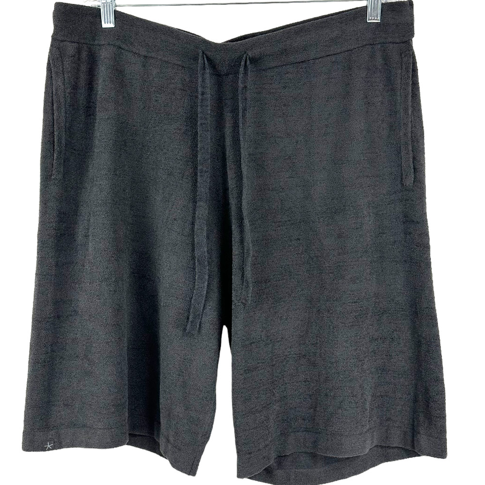 Barefoot Dreams CozyChic® Ultra Lite Rib-Knit Lounge Shorts Gray Size XL NWT